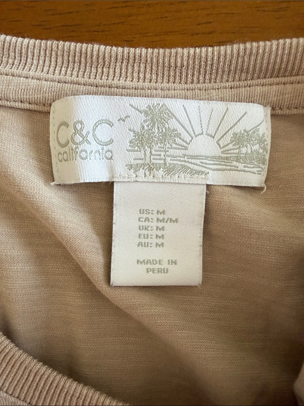 C&C California Dusty Mauve Pocket Tee - Picture 7 of 8